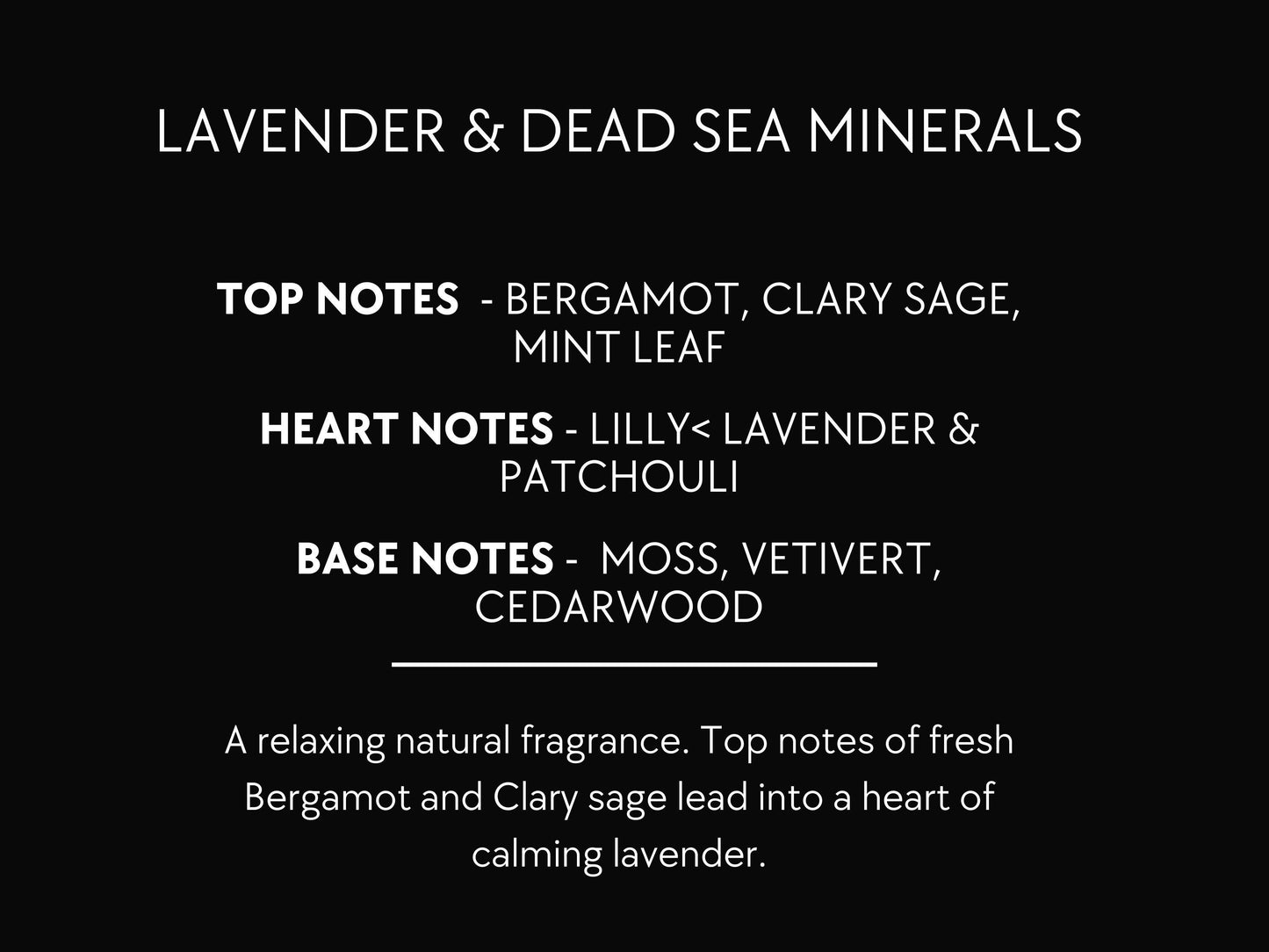 Lavender & Dead Sea Minerals Scented Soy Wax Candle with Wooden Wick | Pure essential oil blend | 180ml - up to 40 hours | Eco-friendly!