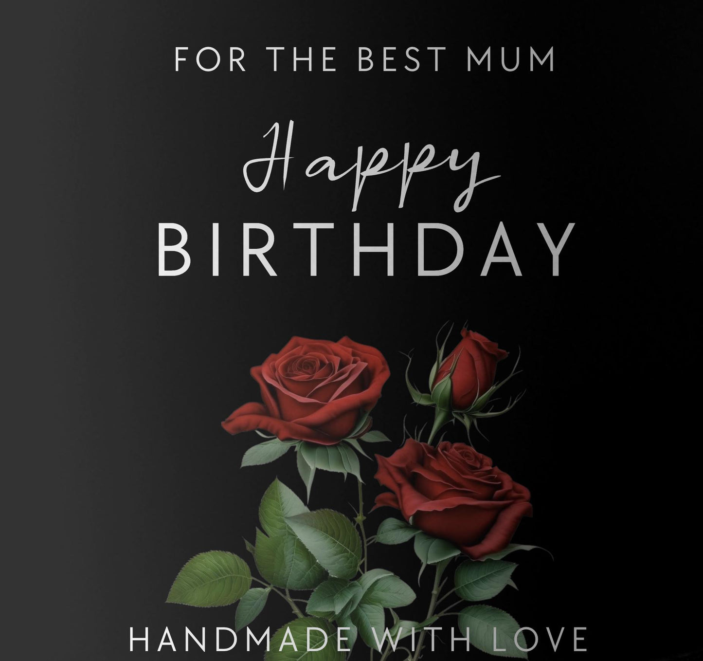 HAPPY BIRTHDAY MUM Soy Wax Candle with Wooden Wick | Pick your Scent  | Burn-time up to 40 hours | Eco-friendly!