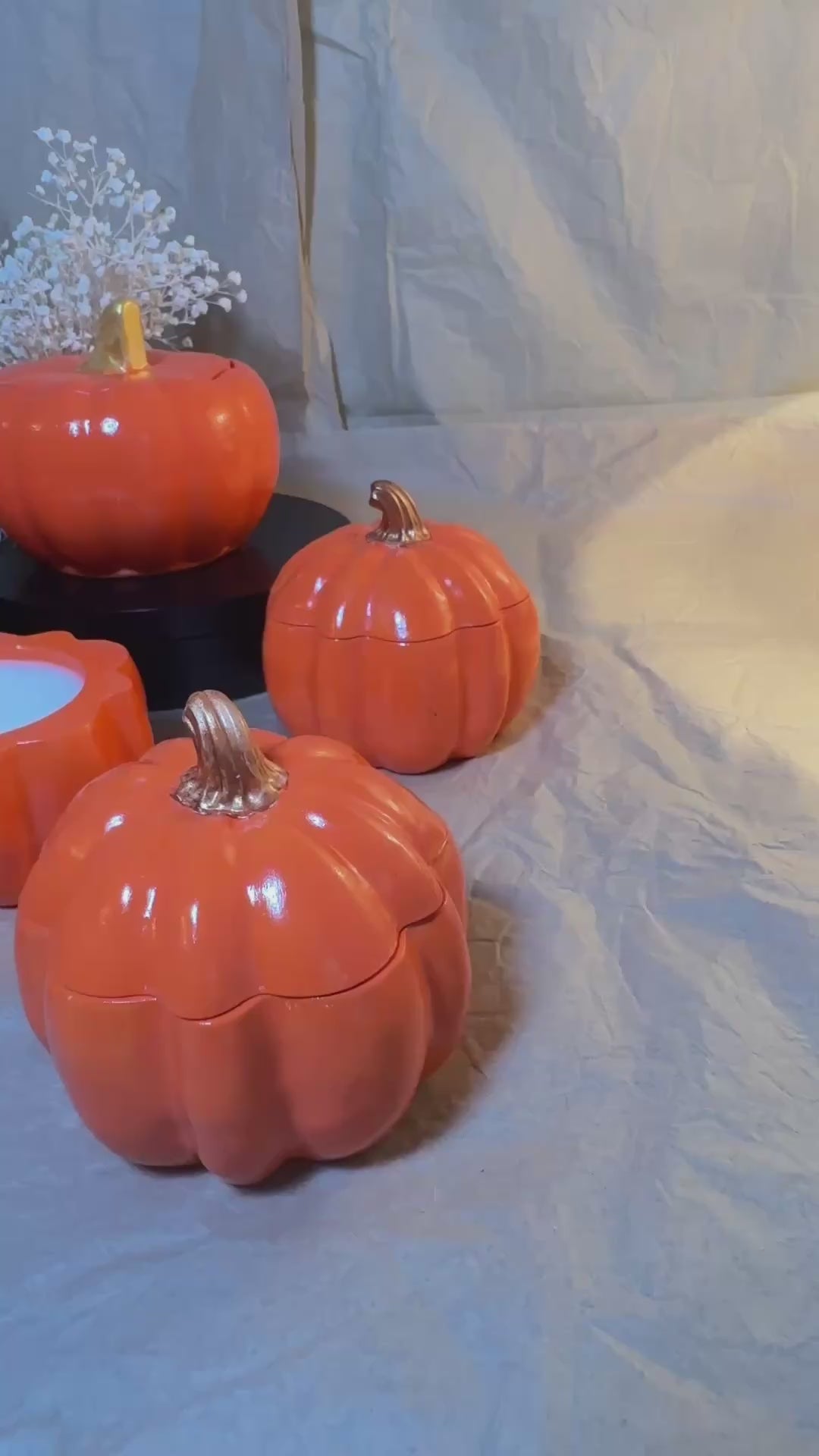 Pumpkin Spice Soy Wax Candle | 100ml Soy Wax | Ceramic Pumpkin Jar | Fall Scented Candle