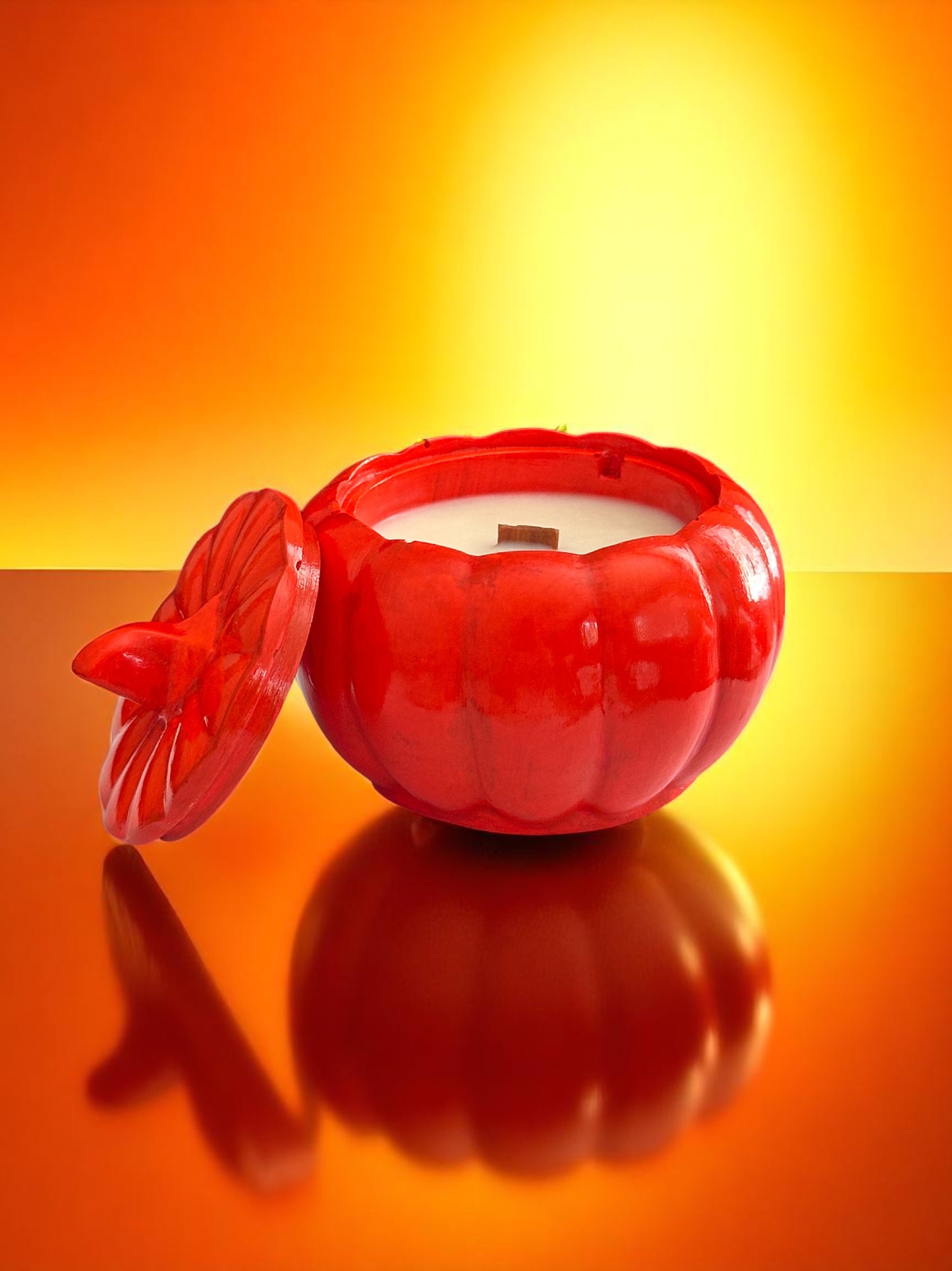 Pumpkin Spice Candle | 100ml Soy Wax | Ceramic Pumpkin Jar | Fall Scented Candle